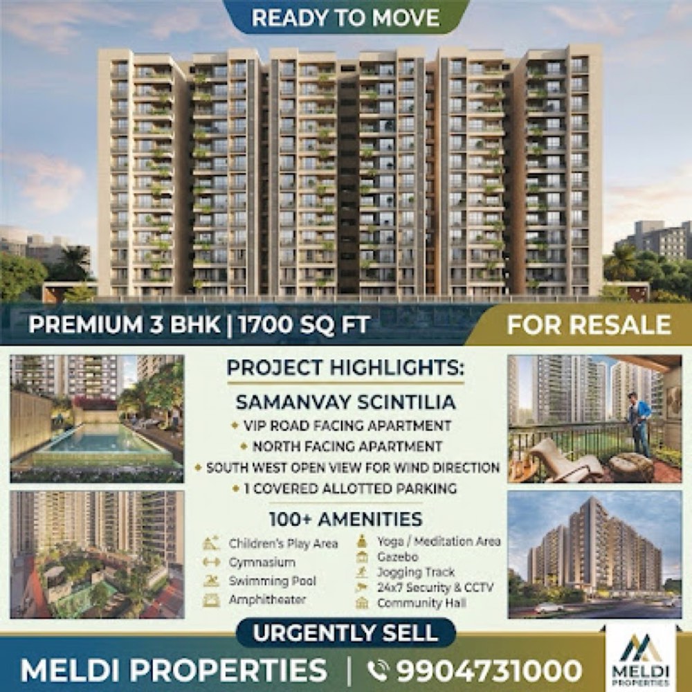 𝗠𝗲𝗹𝗱𝗶 𝗣𝗿𝗼𝗽𝗲𝗿𝘁𝗶𝗲𝘀 || Best Real Estate Agent In South Bopal in South Bopal, Ahmedabad