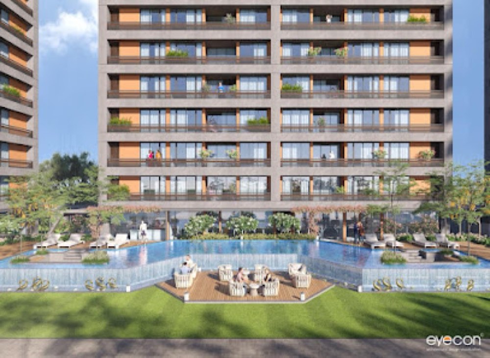 Courtyard Vista in Vrundavan Township, Vadodara